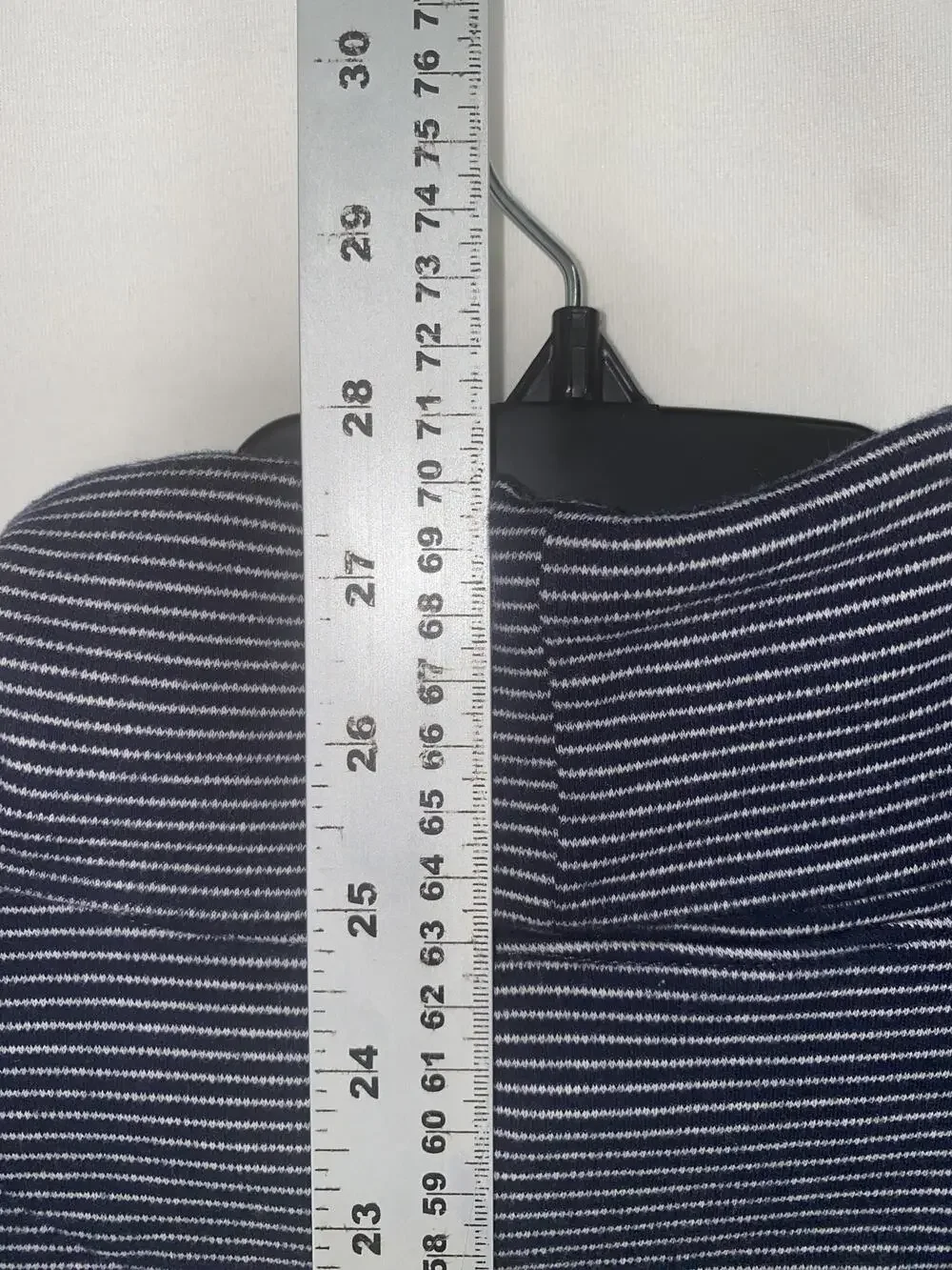 Banana Republic Sweater Mens Large Blue Stripe Cotton Turtleneck Knit Pullover